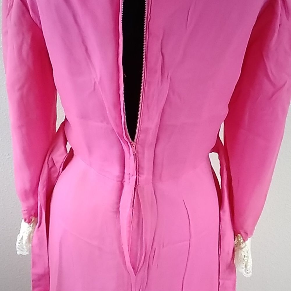 Handmade Silk Women Vintage Dress Size M Needs to Clean - Picture 10 of 16